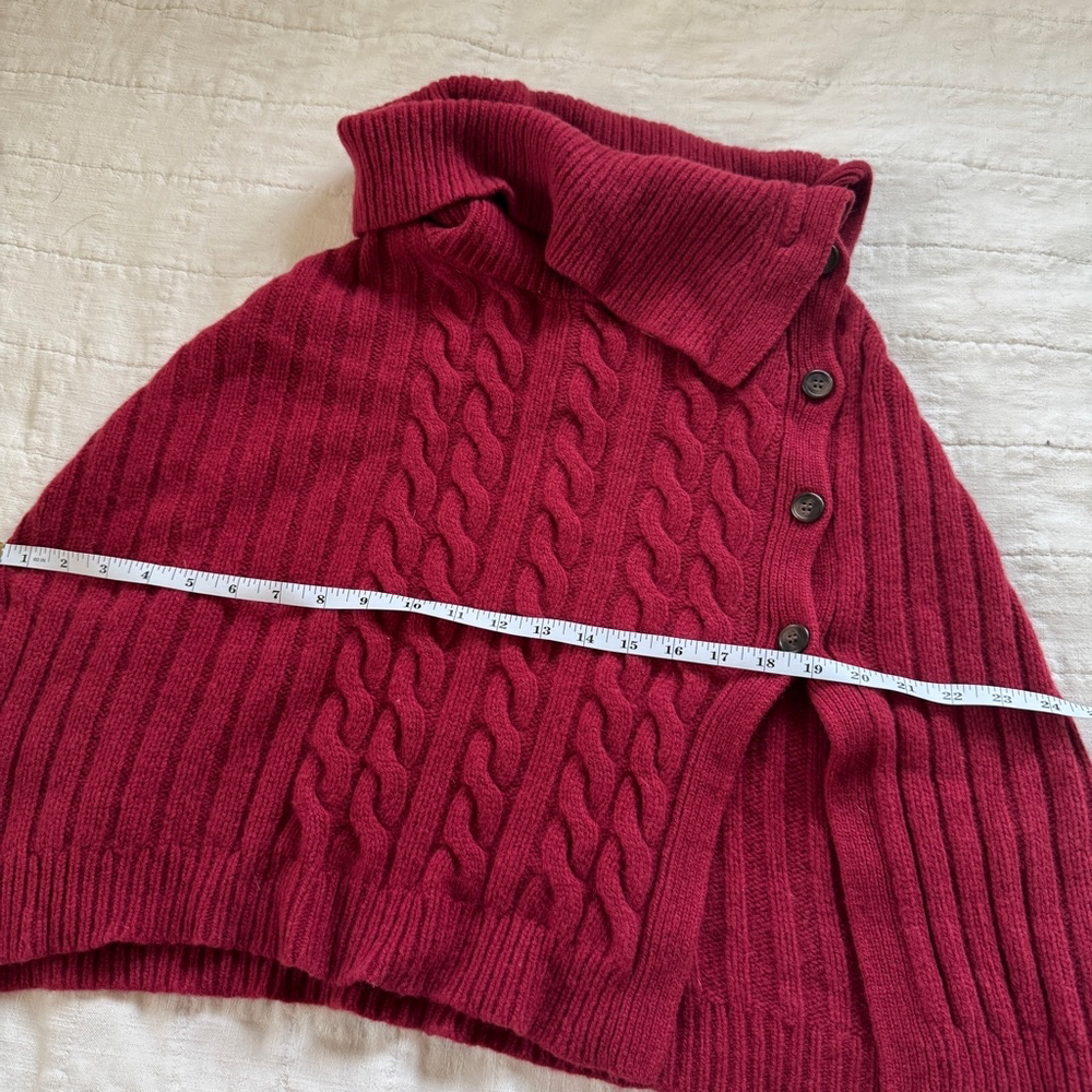 Garnet Hill Wool poncho • Size: M, L, XL - Picture 6 of 8